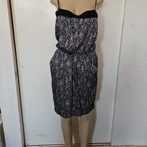 Varga Monochrome Patterned Midi Dress